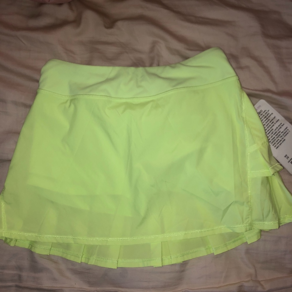 Neon yellow Ivivva tennis skirt
